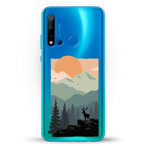 фото Силиконовый чехол горы и лес на huawei nova 5i andy & paul