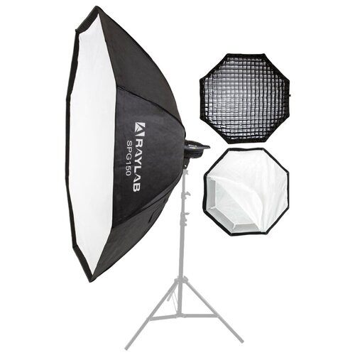 Софтбокс октобокс для вспышки 150 см для фото с сотами софтбокс aputure light dome 150 150 см с сотами