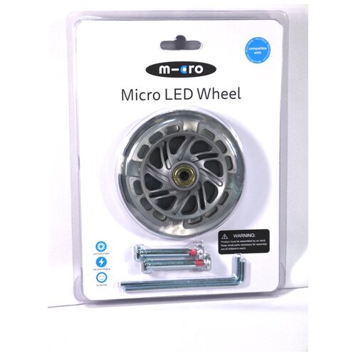 Колеса Micro Mini LED светящиеся 120 мм (блистер) 2шт