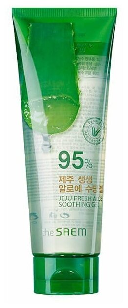 The Saem Универсальный увлажняющий гель для тела Jeju Fresh Aloe Soothing Gel 95%, 250 мл.