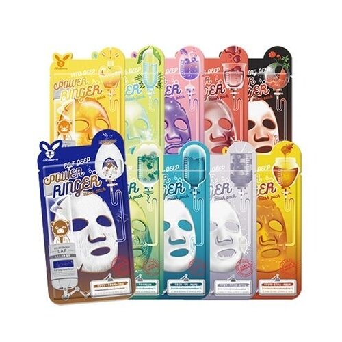 Маска Elizavecca Power Ringer Mask Pack, Collagen Deep тканевая маска для лица с витаминами vita deep power ringer mask pack маска 23мл