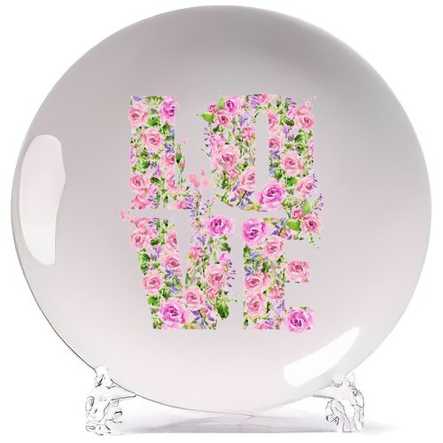 фото Тарелка coolpodarok love. розы2