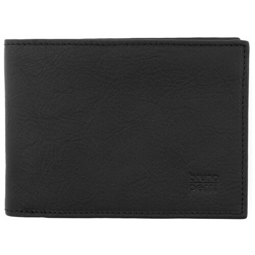 фото Мужской кожаный кошелек bruno perri wl2233-1/1 черный