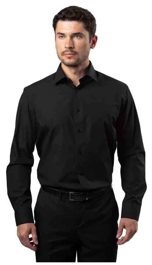 Рубашка GroStyle, размер 42/182, черный