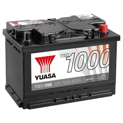 фото Yuasa аккумулятор yuasa standard ybx1096 12в 70ач 620cca 278x175x190 мм обратная (-+) gs yuasa