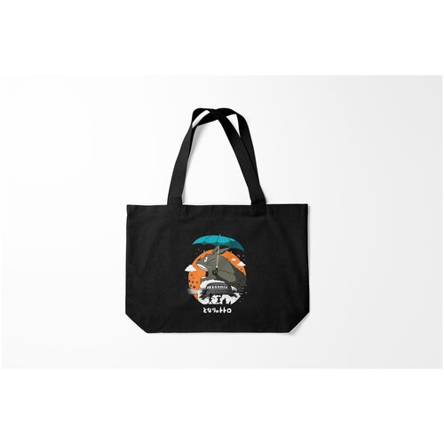 фото Сумка-шоппер / 46х35 см / аниме / тоторо ест облака burnettie