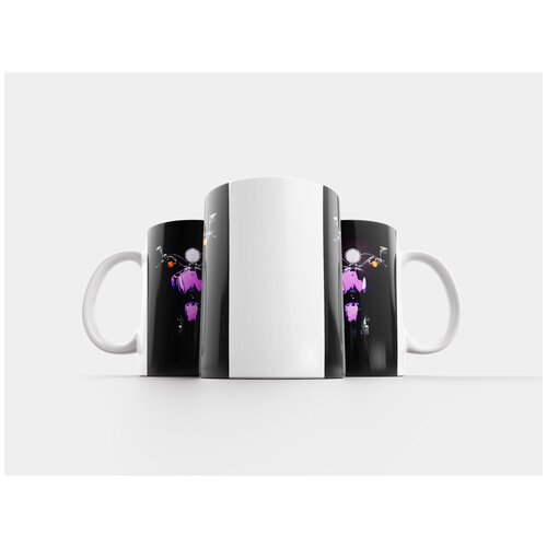 фото Кружка "мотоцикл, скутер, фиолетовый" 320 мл lotsprints