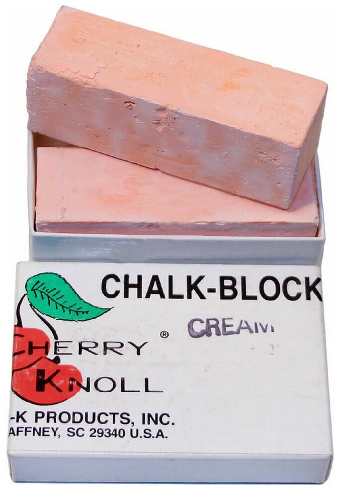 Cherry Knoll Мел для окрашивания шерсти животных (2 бруска по 75х25х25мм), С.K. Chalk Block Cream (кремовый) - фотография № 1