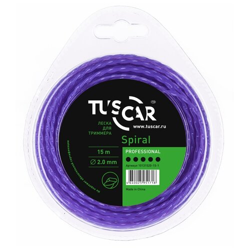 Леска (корд) TUSCAR Spiral Professional 2 мм 15 м 2 мм