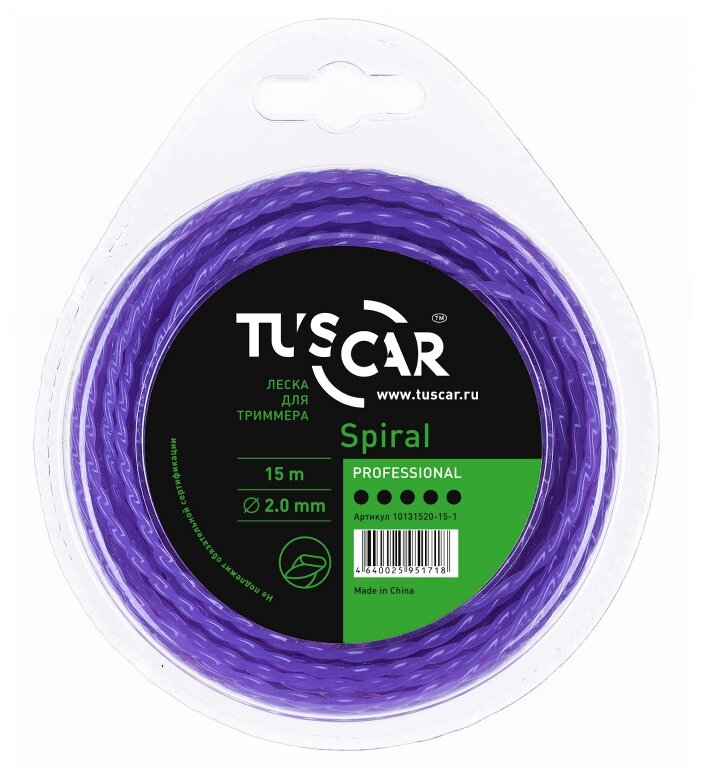 Леска TUSCAR Spiral Professional 2 мм