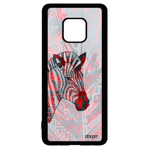 фото Защитный чехол на смартфон // huawei mate 20 pro // "зебра" horse саванна, utaupia, розовый