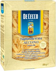 De Cecco Макароны Tagliatelle n° 104 all'uovo, 250 г