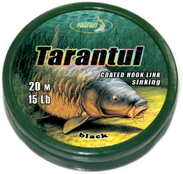 Повод. мат. в оболочке Katran Tarantul 20м 15lb/6,8кг (Black)