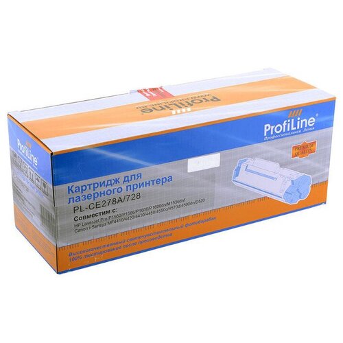 Картридж ProfiLine PL-CE278A тонер profiline pl 300 tnr ce255 бутыль 300 г черный pl 300 tnr ce255