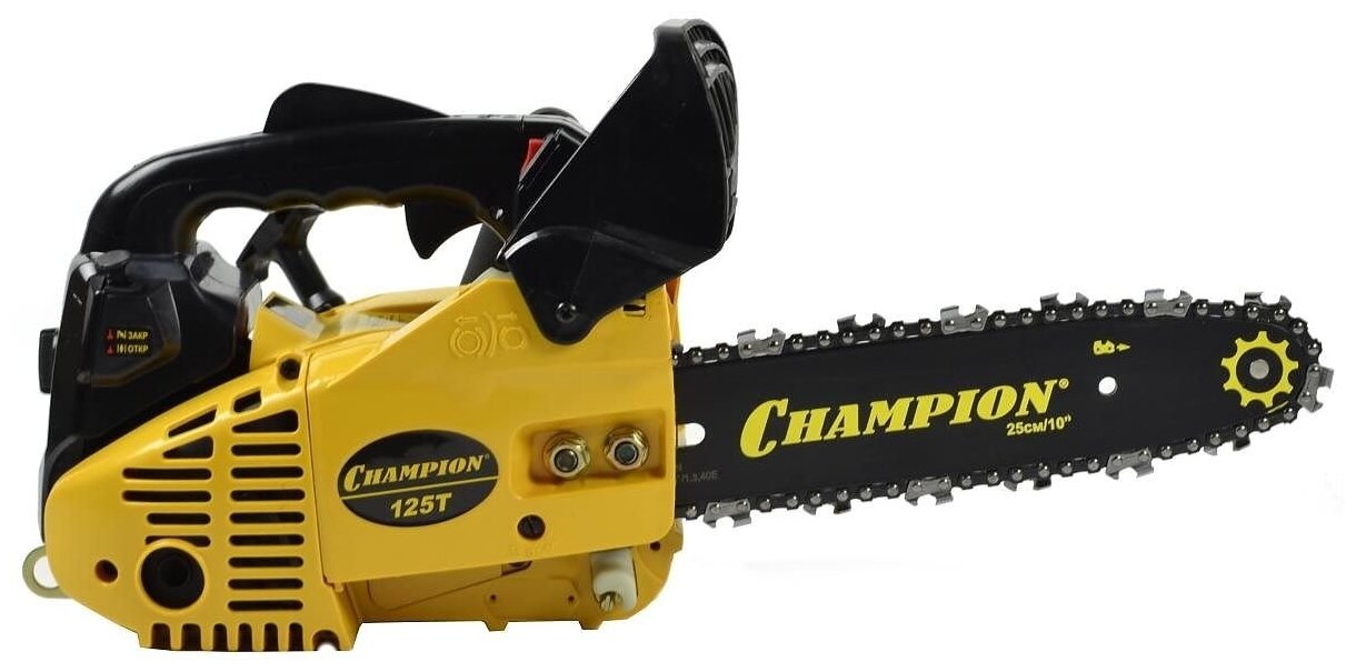 Бензиновая пила CHAMPION 125T-10 700 Вт/0.95 л.с