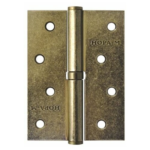 Петля дверная разъемная нора-м 750-4 (100*75*2,5) - Застаренная бронза - Правая