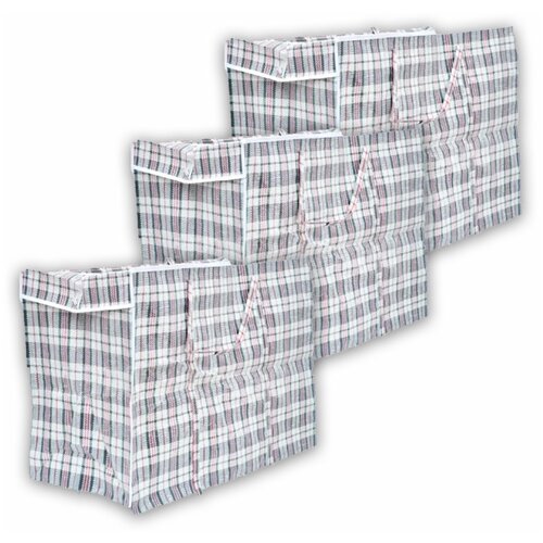 фото Сумка однослойная хозяйственная с прочными ручками 70*30*50 см 3 шт. нет бренда