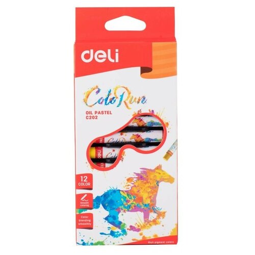 фото Масляная пастель deli colorun ec20200 12цв. картон.кор./европод.