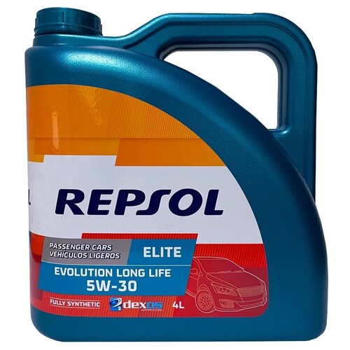 Моторное масло Repsol Elite Evolution Long Life 5W30 SN,CF,A3,B4,C3 синтетическое 4л в подарок 1л