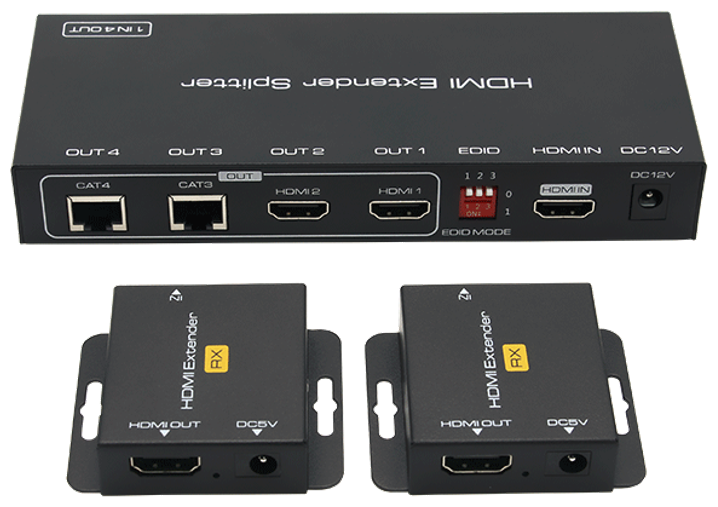 Сплиттер HDMI 1х2 с удлинением по витой паре 50м /VConn/