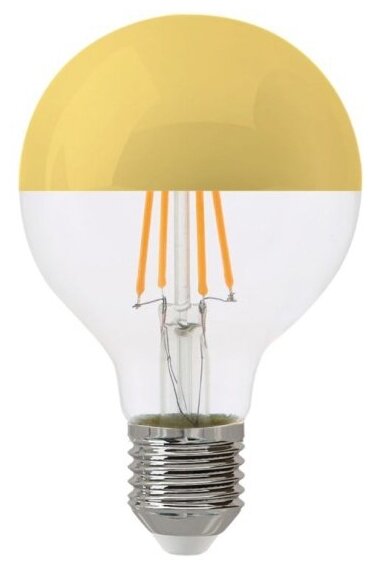Светодиодная лампа Hiper THOMSON LED FILAMENT G80 5,5W 550Lm E27 2700K gold