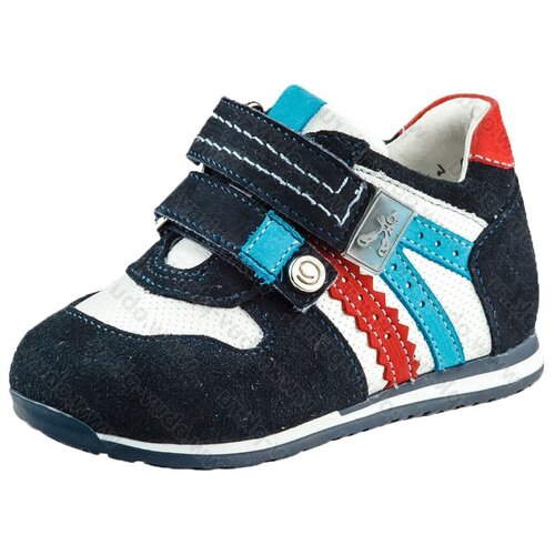 П/ботинки для мальчиков ELEGAMI 7-806101601,Темно-синий/белый,Размер 21