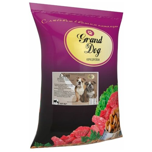 Сухой корм Grand Dog Lion с ягненком для собак крупных и средних пород 10 кг