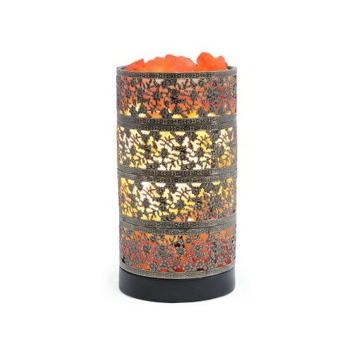 фото Лампа соляная stay gold камин цилиндр бронзовая