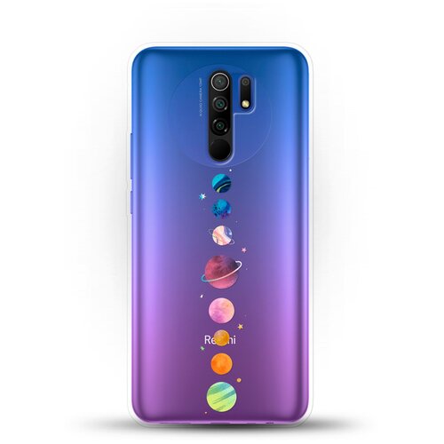 фото Силиконовый чехол планеты на xiaomi redmi 9 andy & paul
