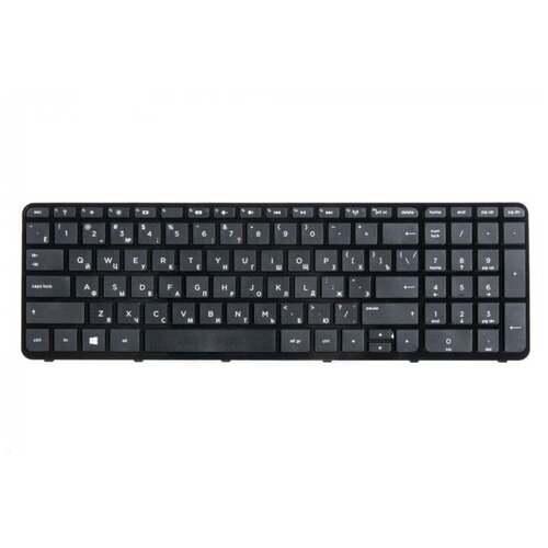 Клавиатура ZeepDeep для ноутбука HP Pavilion 17 17e 17n 17-n 17-e R68 черная прямой Enter 1148₽