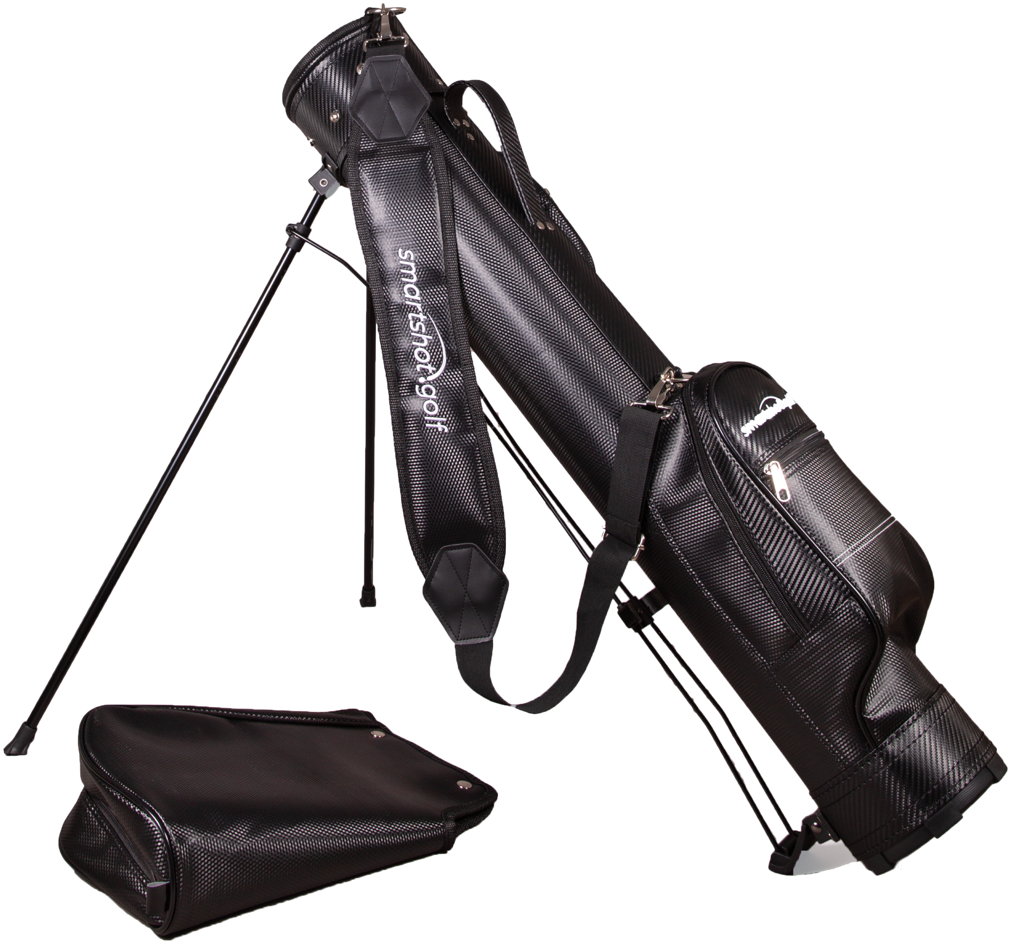 Сумка для гольфа (бэг) smartshot.golf Stand Bag 2021 Black (черная)