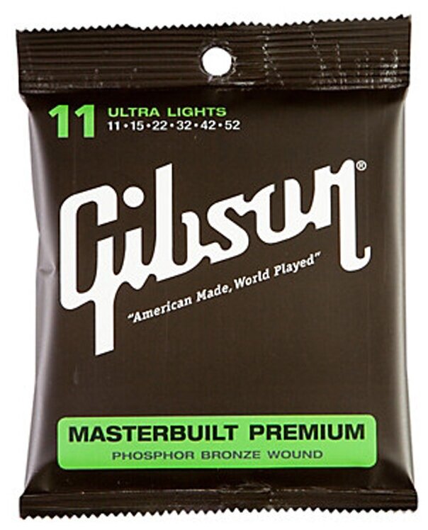 Струны для акустической гитары, GIBSON SAG-MB11 MASTERBUILT PREMIUM, 11-52