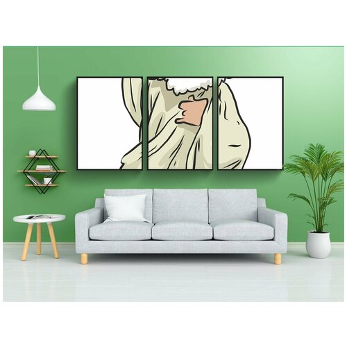 фото Набор модулных постеров для интерьера "человек, греческий, старый" 60x90 см. в тубусе, без рамки lotsprints