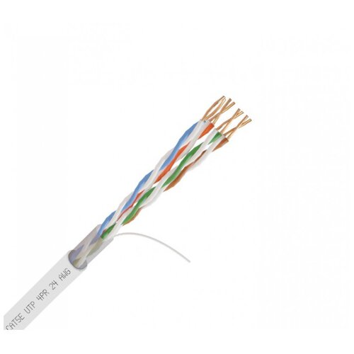 Кабель NetLink NL-CU UTP 4PR PREMIUM 24 AWG CAT5e 305м внутренний белый кабель utp cat5e e 048cu 0 48мм медный 4pr 001m 305m espada