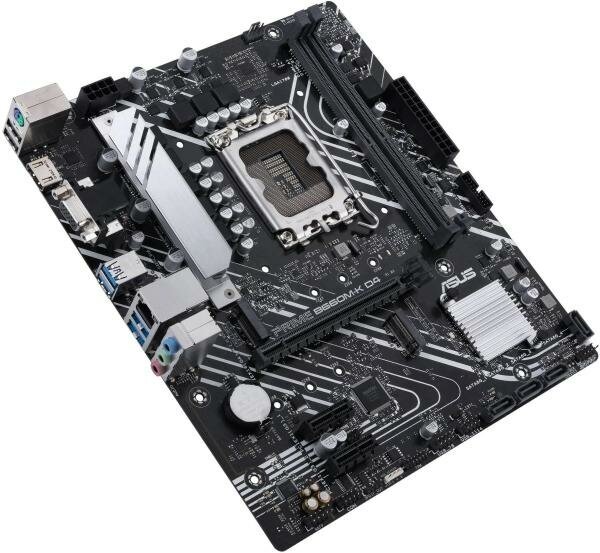 Материнская плата ASUS PRIME B660M-K D4 Socket 1700 B660 2xDDR4 1xPCI-E 16x 2xPCI-E 1x 4xSATA III mATX Retail (90MB1950-M0EAY0)