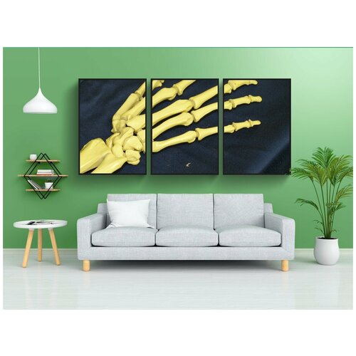 фото Набор модулных постеров для интерьера "рука, кость, скелет" 60x90 см. в тубусе, без рамки lotsprints