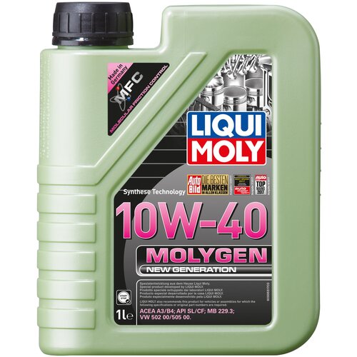 фото Liqui moly нс-синтетическое моторное масло molygen new generation 10w-40 1л