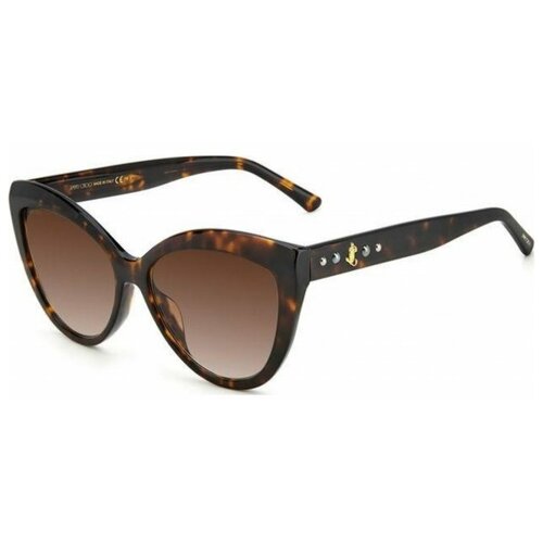 Солнцезащитные очки Jimmy Choo, коричневый jimmy choo manon g s 086 солнцезащитные очки 086