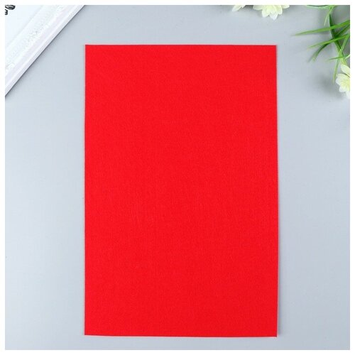 Фетр жесткий 1 мм 20х30 см красный В упаковке 10 688₽