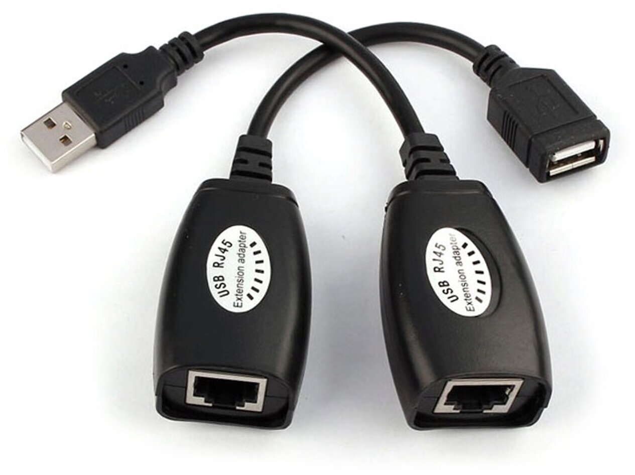 USB удлинитель по витой паре (8p8c) Rexant 18-1176