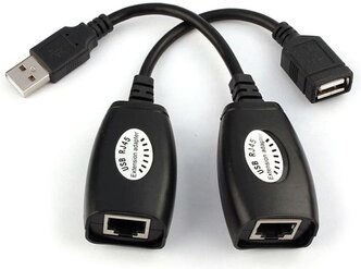 USB удлинитель по витой паре 8р8с REXANT 18-1176