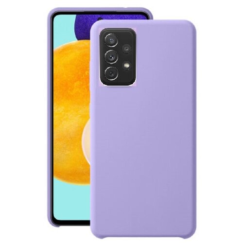 фото Чехол силиконовый для samsung galaxy a72 сиреневый матовый full cover