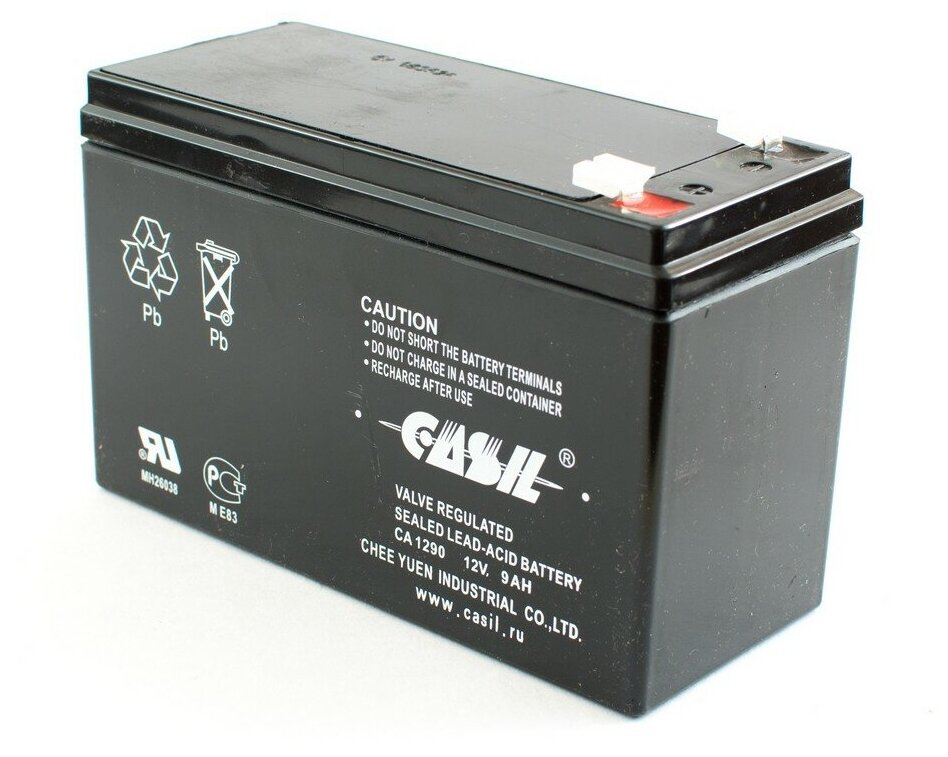 Свинцово-кислотный аккумулятор CASIL CA1290 (12 В, 9 Ач)