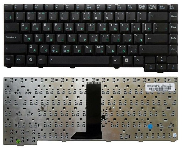 Клавиатура для ноутбука Asus F3000Jc 28pin Русская Черная