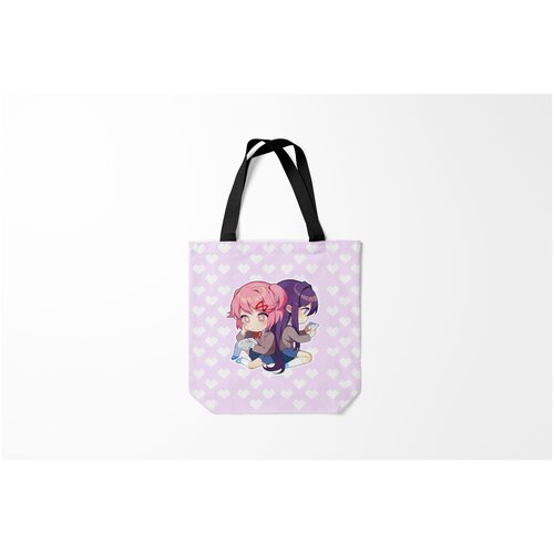 фото Сумка-шоппер / 40х40 см / геймерам / разные игры chibi natsuki and yuri burnettie