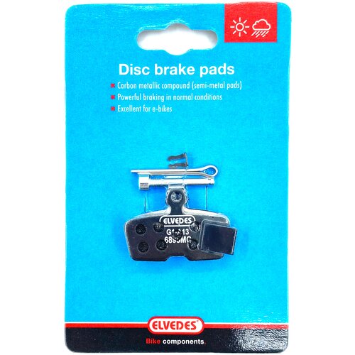 Тормозные колодки ELVEDES Disc Brake Pads Semi-Metall для Avid Code 2011 motorcycle brake pads cu ts tc brake pads front and rear brake pads