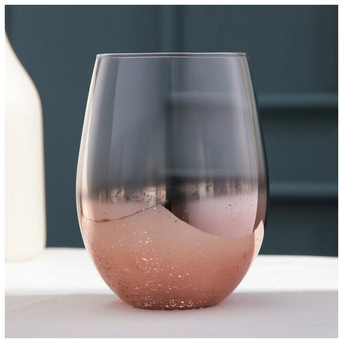 Стакан «Мерцание», 400 мл, цвет шоколадный