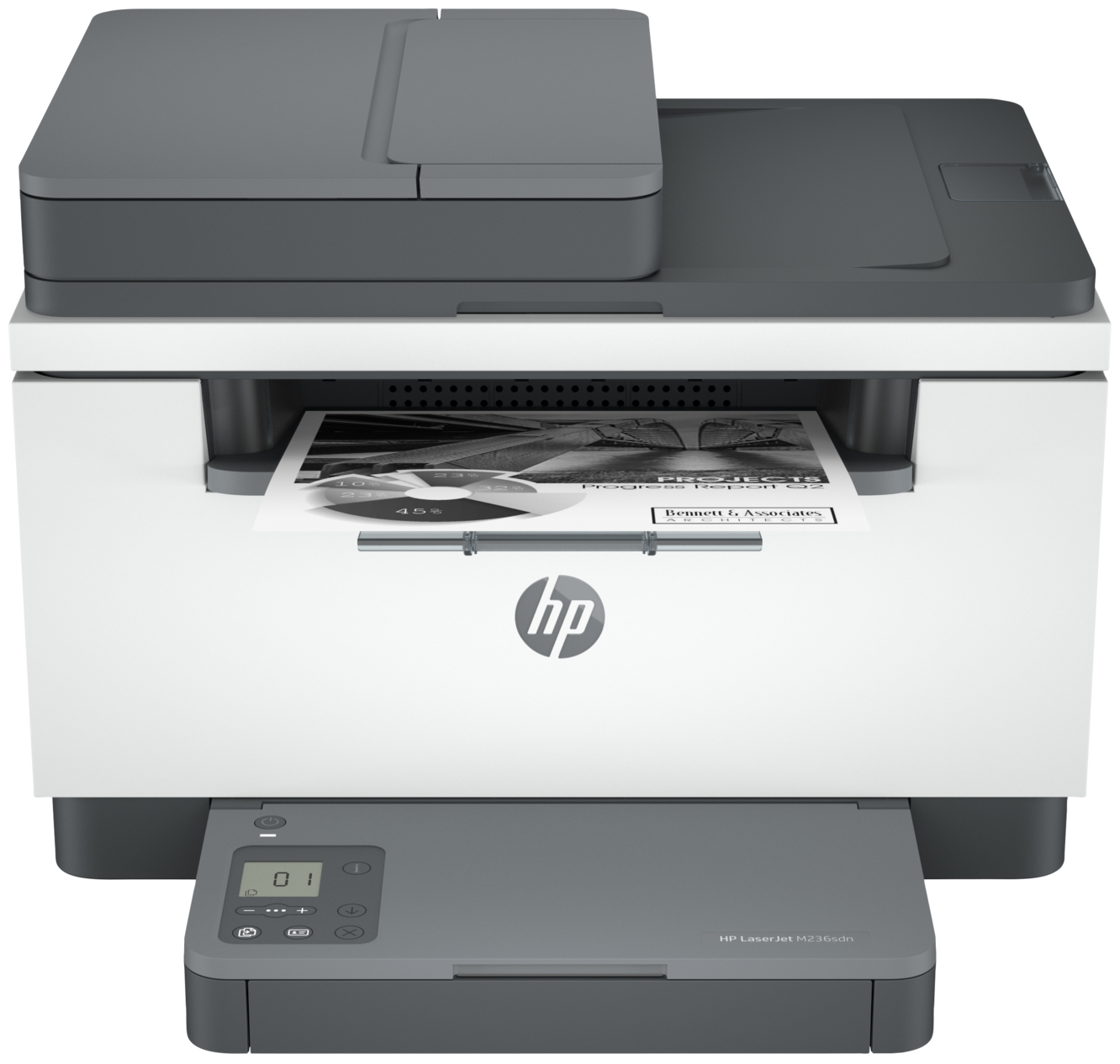 МФУ лазерное HP LaserJet M236sdn, ч/б, A4, белый/серый