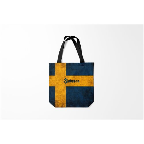 фото Сумка-шоппер / 40х40 см / рок / sabaton burnettie