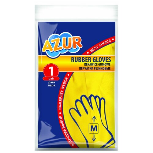 Перчатки резиновые AZUR (М)